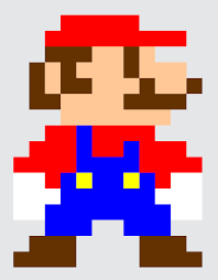 Mario Old School Nintendo Pixel